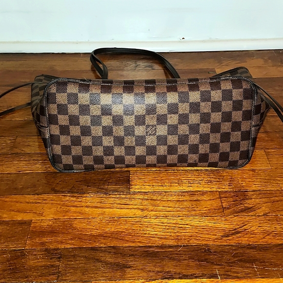 💯AUTHENTIC EUC Louis Vuitton Neverful MM Brown and Tan Checkered Bag - Picture 7 of 15